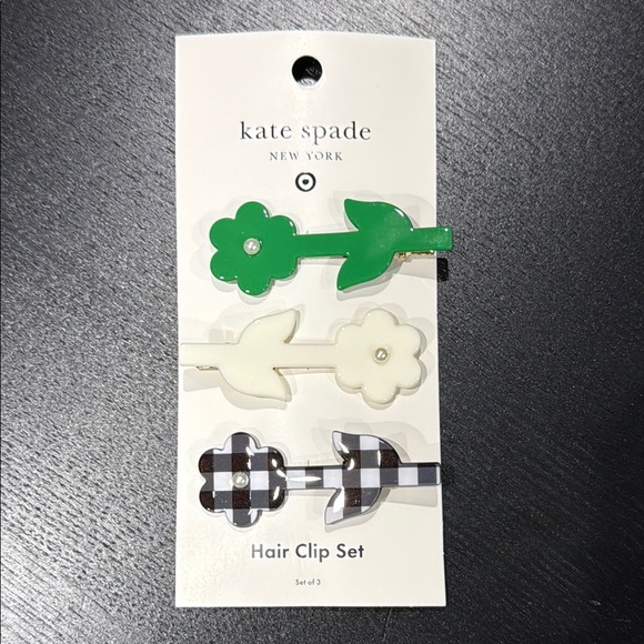 Kate Spade NY Target Limited Edition 3pk Floral Hair Clip Set main image 6